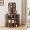 6-Tier Corner Shelf with Charging Station and 2 USB Ports Perfect for Any Room